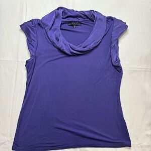 ANTONIO MELANI Violet Cowl Neck Blouse